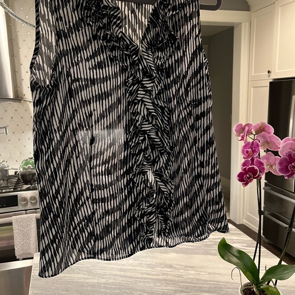 Anne Klein top black and white size xl - Picture 12 of 17
